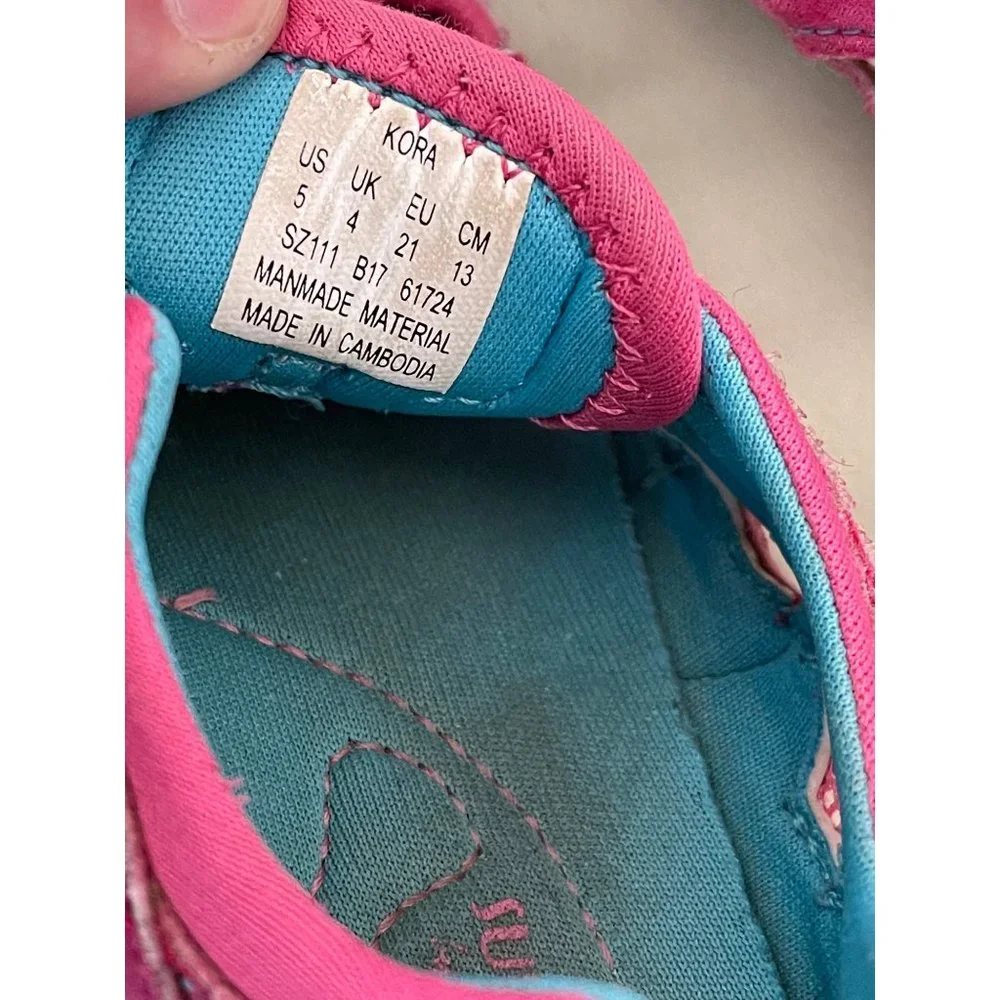 Surprise Toddler Girls Pink / Green Tennie Style Sandals